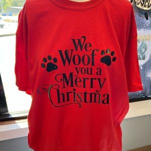 Werewolf you a merry Christmas unisex red T-shirt